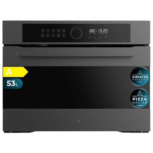 Horno elektrisch Cecotec Bolero Hexa AF314500 Matt 53L Schwarz mit Airfry und Dampfunterstützung