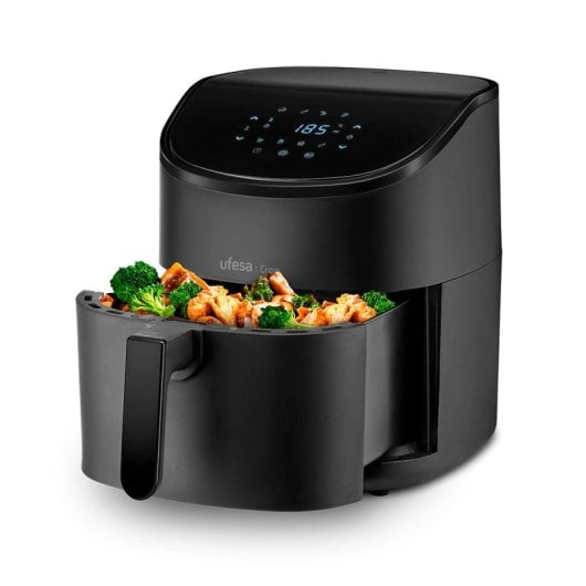 Friggitrice ad aria Ufesa Crow con 8 programmi preimpostati 6L 1700W Nero