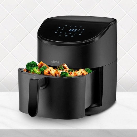 Friggitrice ad aria Ufesa Crow con 8 programmi preimpostati 6L 1700W Nero