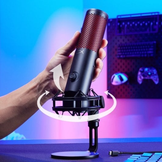 HyperX Quadcast 2 USB-Kondensator-Streaming-Mikrofon Weiß