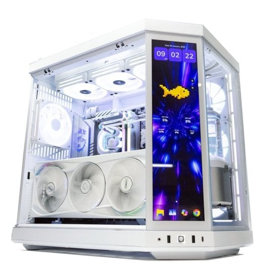 PcCom Custom Ryzen 7 9800X3D / 64GB / 4TB M.2 / RTX 5090 + Windows 11 Pro - Blanco