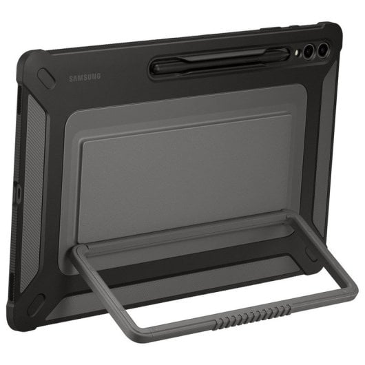 Samsung Robuste Outdoor-Hülle mit Ständer in Schwarz für Galaxy Tab S9 Ultra / Tab S9 Ultra 5G