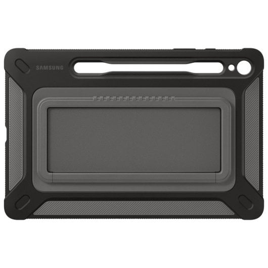 Samsung Robuste Outdoor-Hülle mit Ständer in Schwarz für Galaxy Tab S9 / Tab S9 5G