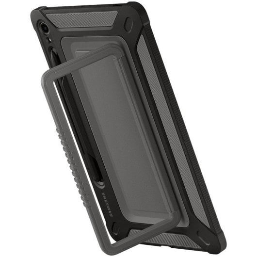 Samsung Robuste Outdoor-Hülle mit Ständer in Schwarz für Galaxy Tab S9 / Tab S9 5G