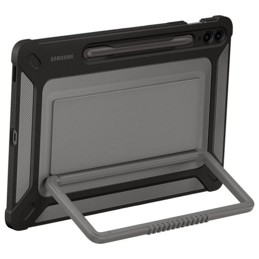 Samsung Rugged Case mit Ständer in Schwarz für Galaxy Tab S9 FE Plus / S9 FE Plus 5G