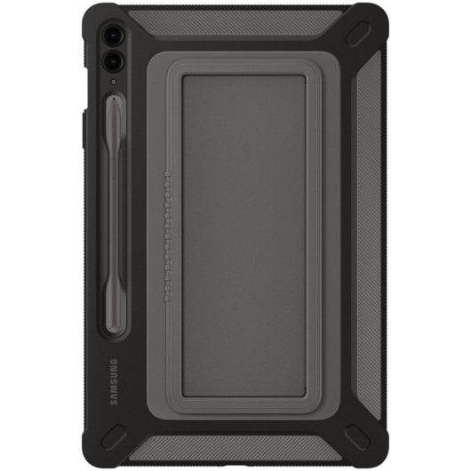 Samsung Rugged Case mit Ständer in Schwarz für Galaxy Tab S9 FE Plus / S9 FE Plus 5G