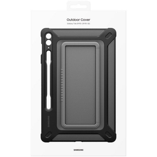 Samsung Rugged Case mit Ständer in Schwarz für Galaxy Tab S9 FE Plus / S9 FE Plus 5G