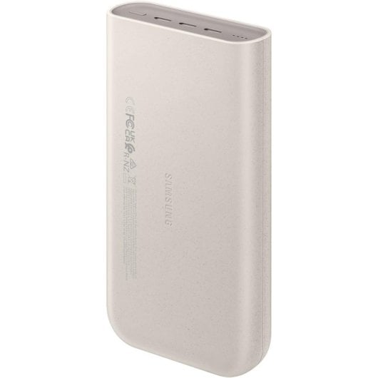 Samsung Batería Portátil 20.000mAh de Carga Súper Rápida 45W PD3.0 USB-C Beige