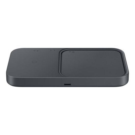 Samsung Super Fast Wireless Charger Duo, ultraschnelles kabelloses Ladegerät, 15 W max. USB-C Dunkelgrau