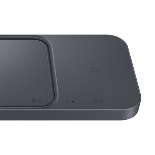 Samsung Super Fast Wireless Charger Duo, ultraschnelles kabelloses Ladegerät, 15 W max. USB-C Dunkelgrau