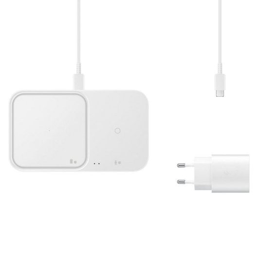 Samsung Super Fast Wireless Charger Duo Carregador Sem Fios Ultrarrápido Máx.15W USB-C Branco