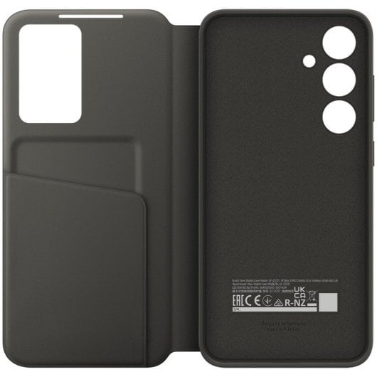 Samsung Smart View Wallet Case Funda Libro con Tarjetero Negra para Galaxy S24 FE