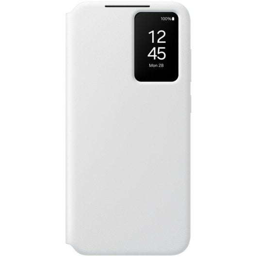 Custodia a portafoglio Samsung Smart View con porta carte bianca per Galaxy S24 FE