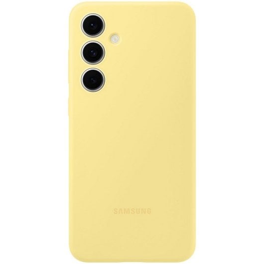 Samsung Funda de Silicona Amarilla para Galaxy S24 FE