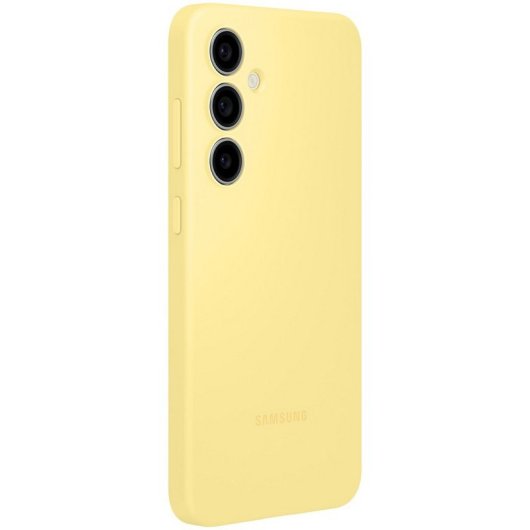 Samsung Funda de Silicona Amarilla para Galaxy S24 FE