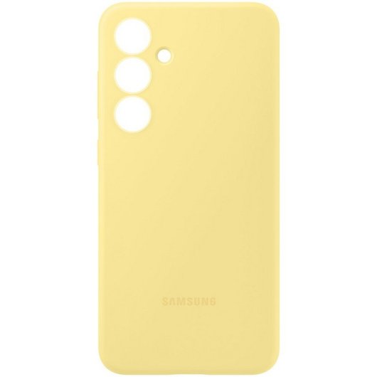 Samsung Funda de Silicona Amarilla para Galaxy S24 FE