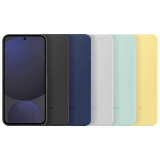 Samsung Funda de Silicona Amarilla para Galaxy S24 FE