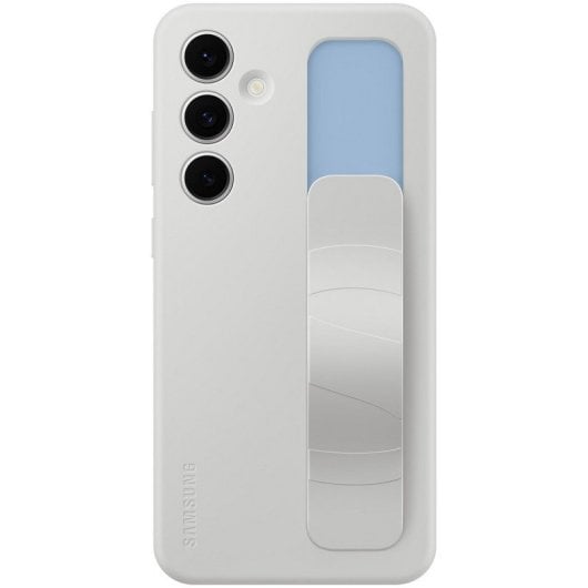 Samsung Standing Grip Case Funda con Soporte Gris para Galaxy S24 FE