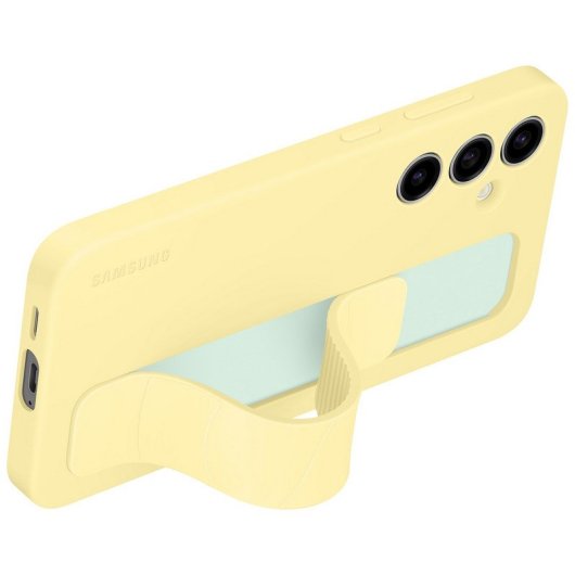 Samsung Standing Grip Case mit Ständer Gelb für Galaxy S24 FE