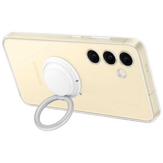 Samsung Clear Gadget Case Funda con Soporte Transparente para Galaxy S24