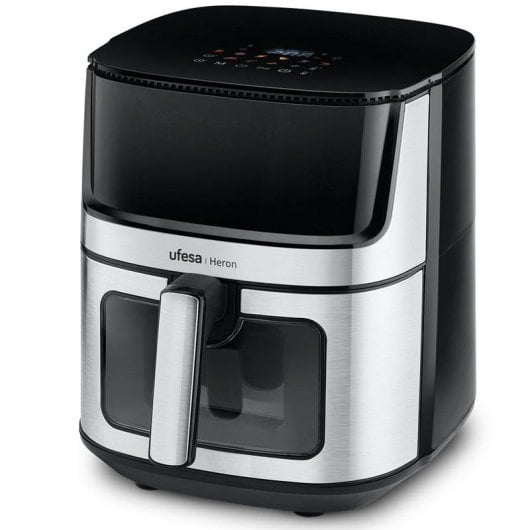 Ufesa Heron Freidora de Aire con Ventana 8L 1500W Inox/Negra