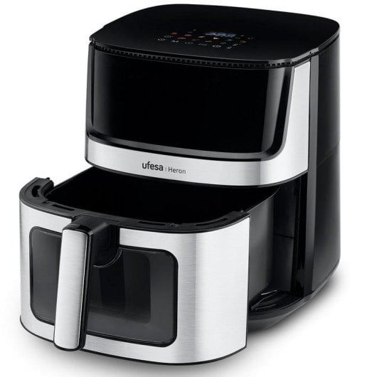 Ufesa Heron Freidora de Aire con Ventana 8L 1500W Inox/Negra