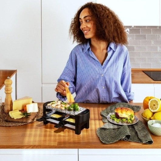 Raclette Cecotec Cheese&Grill 3200 Pocket AllStone compact pierre 320 W 2 pers.