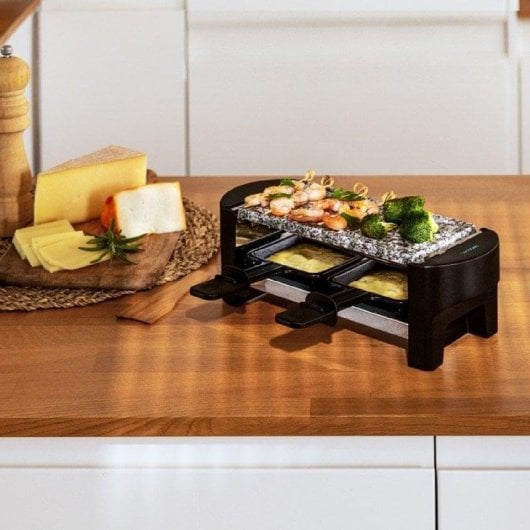 Raclette Cecotec Cheese&Grill 3200 Pocket AllStone compact pierre 320 W 2 pers.