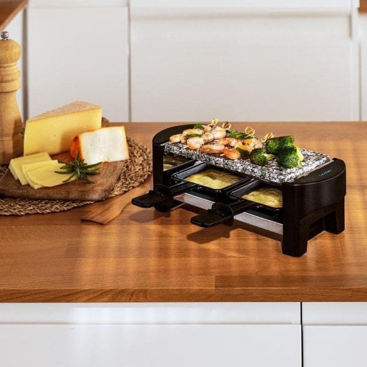 Raclette Cecotec Cheese&Grill 3200 Pocket AllStone compact pierre 320 W 2 pers.