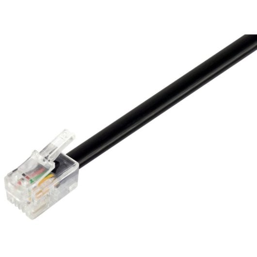 Equip 105102 Cable Telefónico RJ11 AWG28 Macho-Macho 3m Negro