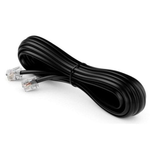 Equip 105102 Cable Telefónico RJ11 AWG28 Macho-Macho 3m Negro