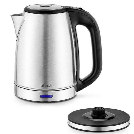 Chaleira Elétrica Ufesa Resia 1.7L 2200W Inox Base 360° Filtro Antical