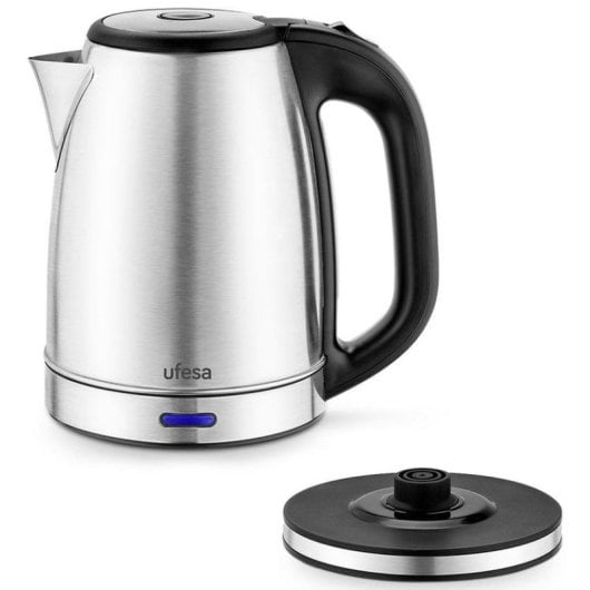 Chaleira Elétrica Ufesa Resia 1.7L 2200W Inox Base 360° Filtro Antical