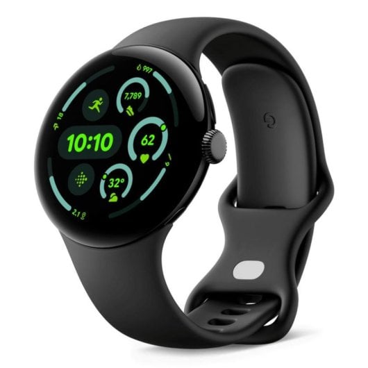 Google Pixel Watch 3 4G eSIM GPS 45mm AMOLED Nero Obsidian Unisex Resistenza Acqua 5ATM+IP68 SpO2 Cardiofrequenzimetro
