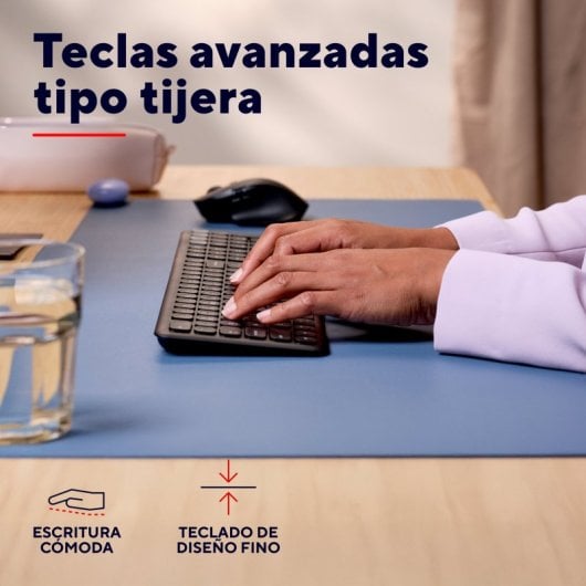 Trust Vaiya wiederaufladbare kabellose Bluetooth-Tastatur für mehrere Geräte, Schwarz