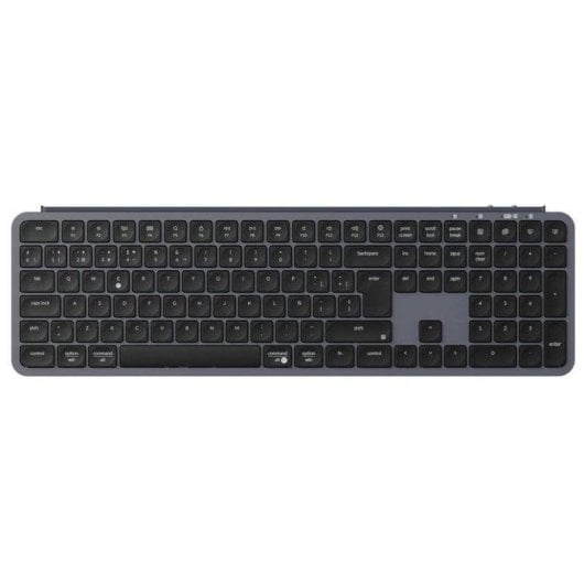 Tastatur Keychron B6 Pro Ultra-Slim kabellos Full-Size ANSI Layout Grau Multigerät