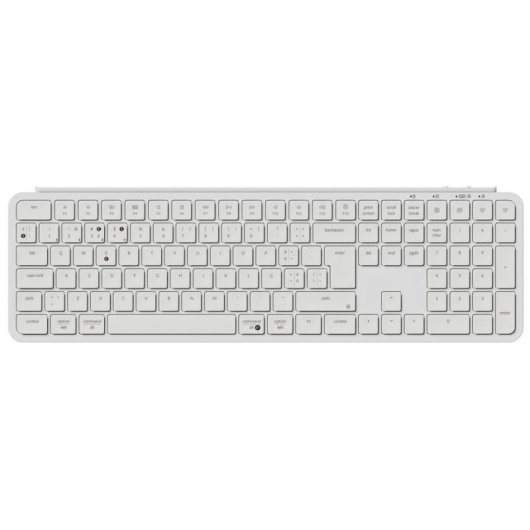Keychron B6 Pro Ultra-Slim Teclado Inalámbrico Bluetooth Multidispositivo Blanco Teclado Portugués