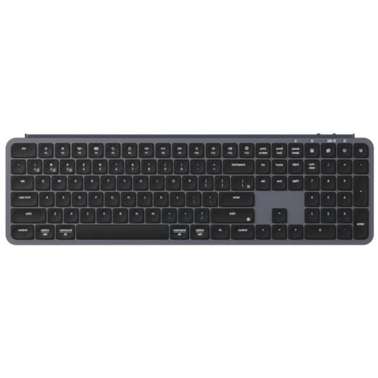 Keychron B6 Pro Ultra-Slim Teclado Inalámbrico Bluetooth Multidispositivo Gris Teclado Francés