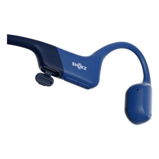 Shokz OpenRun Blue Auriculares Inalámbricos Deportivos de Conducción Ósea USB-C IP67 Azules