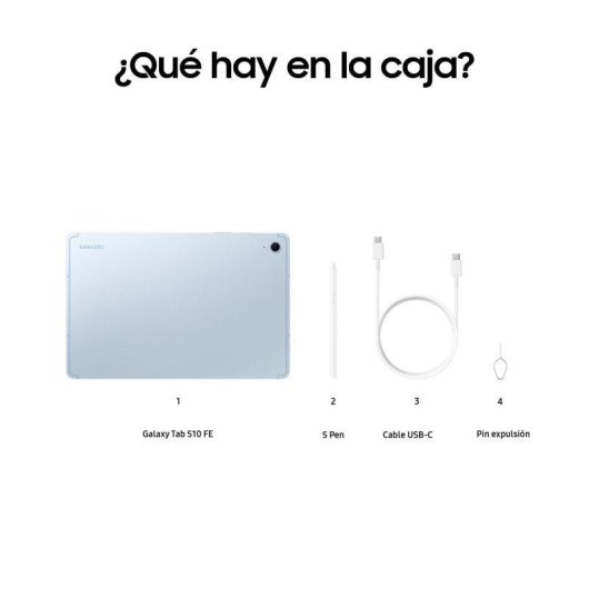 Samsung Galaxy Tab S10 FE WiFi 10.9" WUXGA+ 8GB/128GB 8000mAh 45W Android 15 Azul