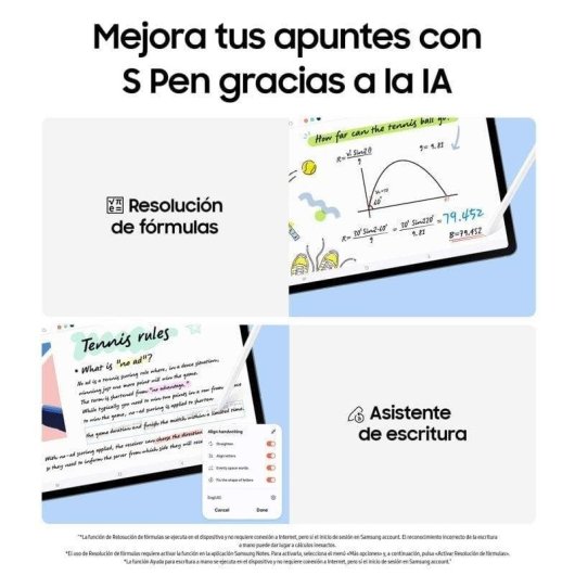 Tablette Samsung Galaxy Tab S10 FE 5G 10,9" 8 Go Gris 128 Go Stylet Pen Étanche