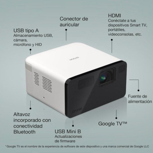 Beamer Epson EF-21W FullHD 1000 Lumen 150" Laser 3LCD Google TV Smart Portable