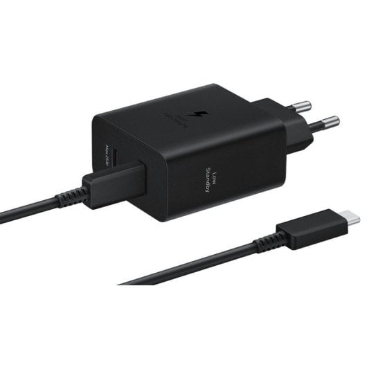 Samsung Cargador USB-C 50W con Carga Rápida Negro