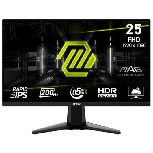 Écran PC MSI MAG 255F E20 24,5" Full HD 200Hz Rapid IPS 0,5 ms HDR