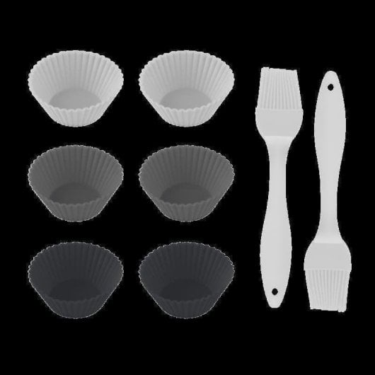 Set di Forme in Silicone Cecotec Cecofry SweetBake Antiaderenti senza BPA per Ciambelle e Muffin