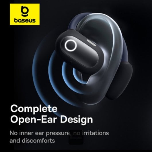 Baseus Eli Sport 1 Open-Ear TWS Auriculares Inalámbricos Abiertos con Escuche de Carga Negros