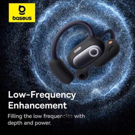 Baseus Eli Sport 1 Open-Ear TWS Auriculares Inalámbricos Abiertos con Escuche de Carga Negros