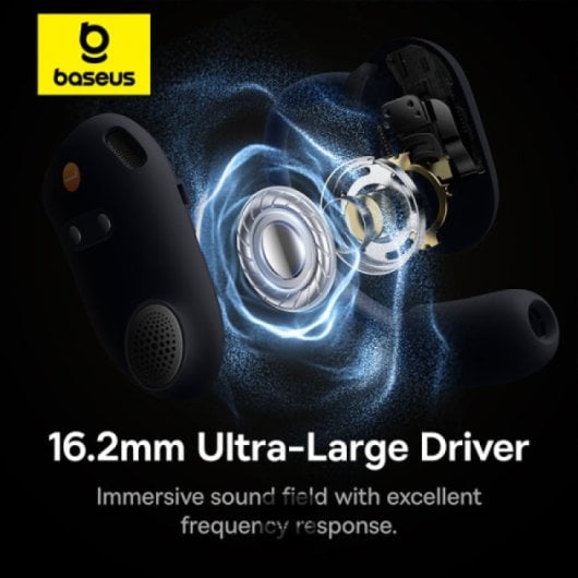 Baseus Eli Sport 1 Open-Ear TWS Auriculares Inalámbricos Abiertos con Escuche de Carga Negros