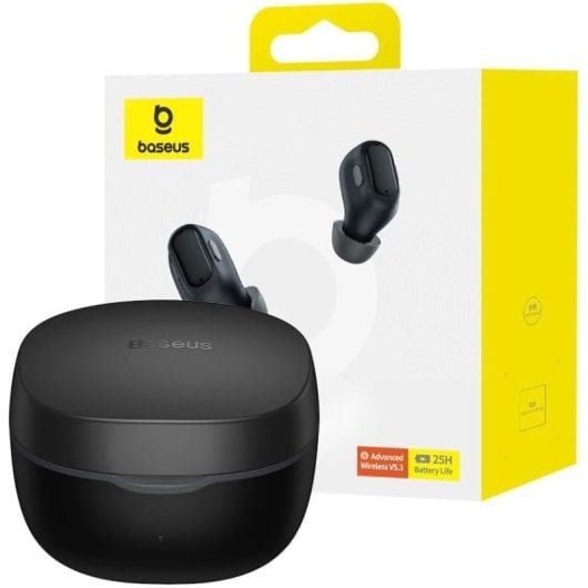 Baseus Bowie WM01 TWS Auriculares Inalámbricos Bluetooth con Estuche de Carga Negros