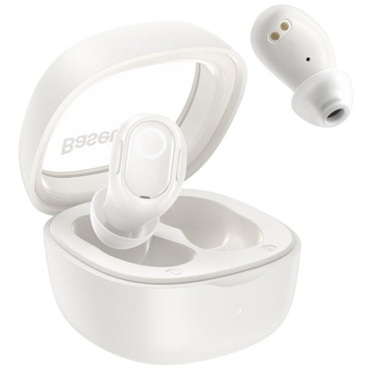 Baseus Bowie WM02 TWS Auricolari Bluetooth wireless con custodia di ricarica bianco crema